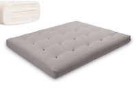 Matelas 160x200 naturel avec latex - Futon Comfort Trio Latex - Pascall Gris