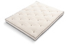 Matelas Futon 200x200 naturel avec latex - Slim Duo Latex Kedro - Pascall Ecru