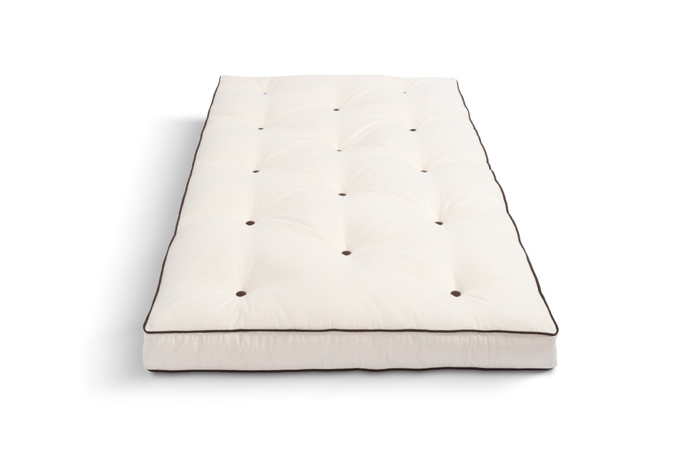Matelas 90x200 naturel - Futon Slim Natural Kedro - Pascall Ecru