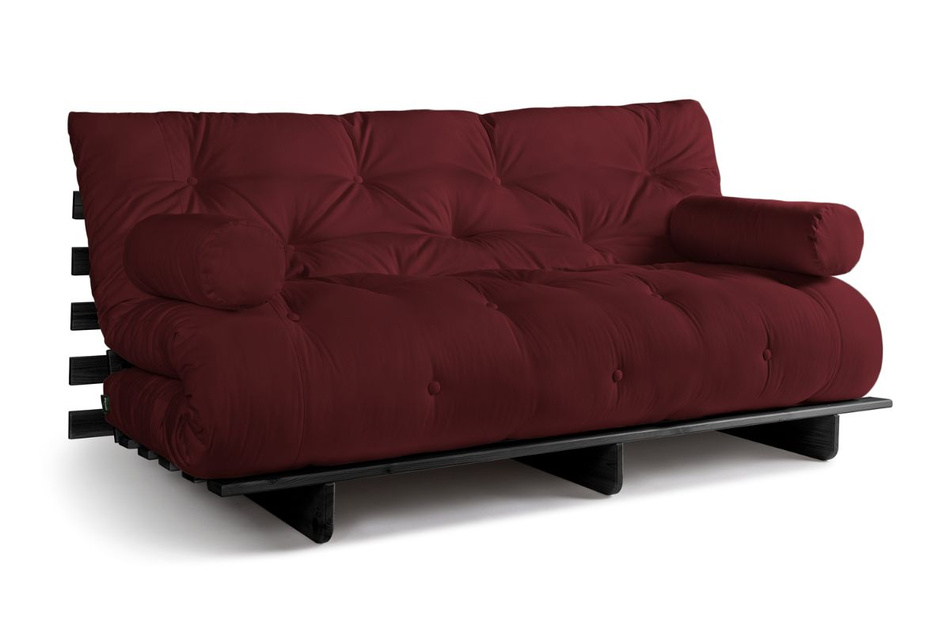 Canapé lit 180x200 - Slim Exclusive Black - Pascall Futon Bordeaux