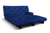 Canapé lit 180x200 - Slim Basic Black - Pascall Futon Bleu