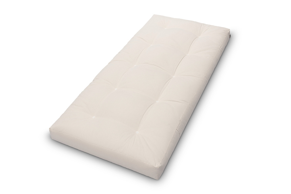 Matelas 90x200 naturel avec latex et 2x coco- Futon Comfort Relax Hard - Pascall Ecru