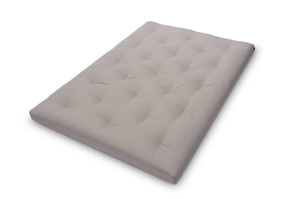 Matelas 140x200 naturel avec latex - Futon Slim Duo Latex - Pascall Gris