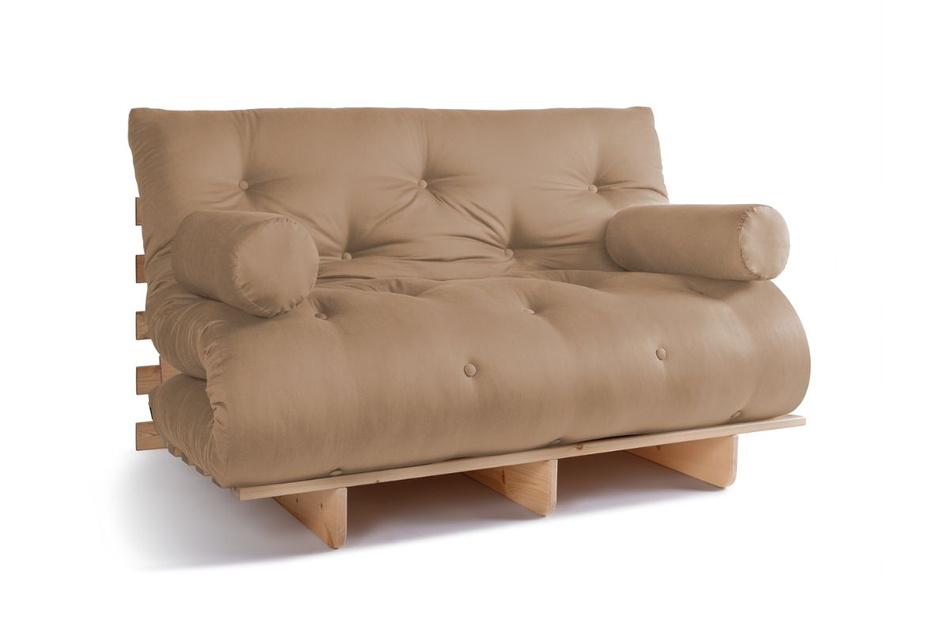 Canapé lit 140x200 - Slim Comfort Classic - Pascall Futon Beige