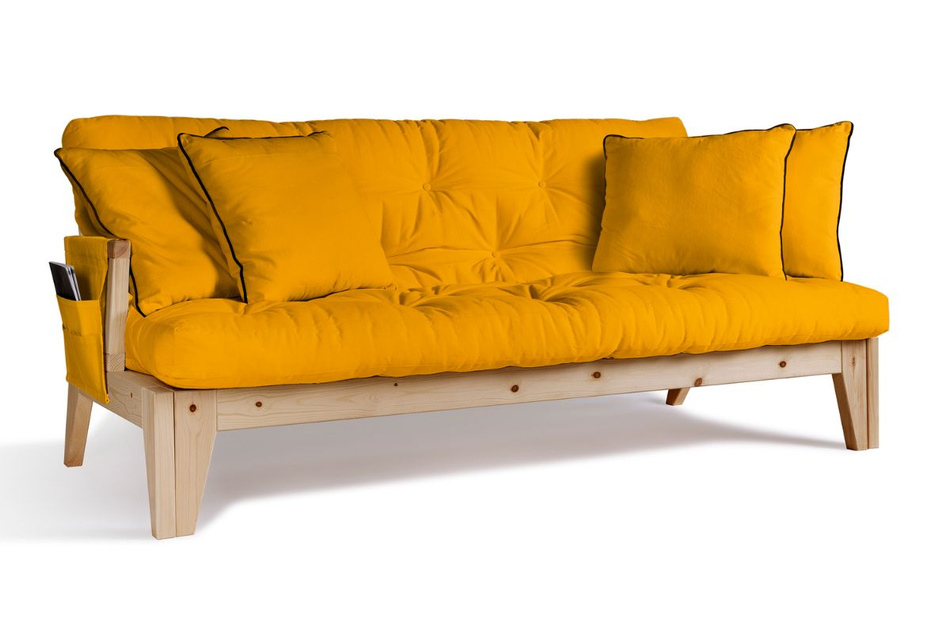 Canapé lit 200 cm - Sakura - Pascall Futon Jaune