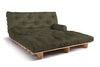 Canapé lit 180x200 - Slim Basic Classic - Pascall Futon Kaki