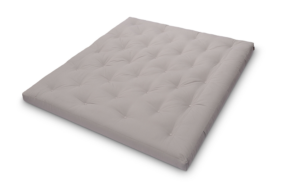 Matelas 180x200 naturel - Futon Slim Natural - Pascall Gris