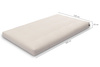 Matelas 120x200 naturel avec de la laine, coco et 2x latex - Futon Comfort Wool - Pascall Ecru