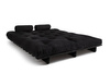 Canapé lit 160x200 - Slim Exclusive Black - Pascall Futon Noir