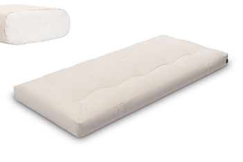 Matelas 90x200 naturel - Futon Medium Natural - Pascall Ecru