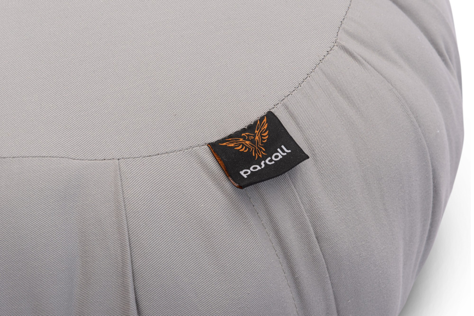 Coussin de méditation Zafu 25x50 - Pascall Gris Clair