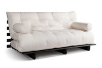 Canapé lit 180x200 - Slim Exclusive Black - Pascall Futon Ecru