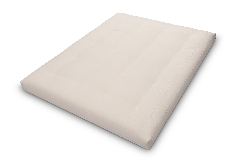 Matelas 180x200 naturel avec de la laine, coco et 2x latex - Futon Comfort Wool - Pascall Ecru