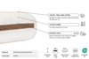 Matelas 160x200 naturel avec coco - Futon Medium Coco - Pascall Kedro Ecru
