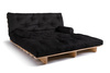 Canapé lit 180x200 - Slim Comfort Classic - Pascall Futon Noir