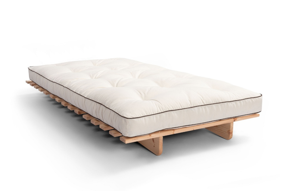 Canapé lit 90x200 - Slim Comfort Kedro Classic - Pascall Futon Ecru
