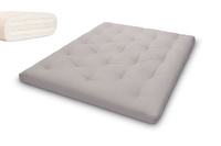 Matelas 160x200 naturel avec latex - Futon Slim Duo Latex - Pascall Gris
