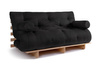 Canapé lit 160x200 - Slim Basic Classic - Pascall Futon Noir