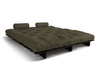 Canapé lit 180x200 - Slim Exclusive Black - Pascall Futon Kaki