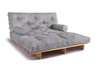 Canapé lit 160x200 - Slim Comfort Classic - Pascall Futon Gris Clair