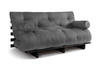 Canapé lit 160x200 - Slim Basic Black - Pascall Futon Gris