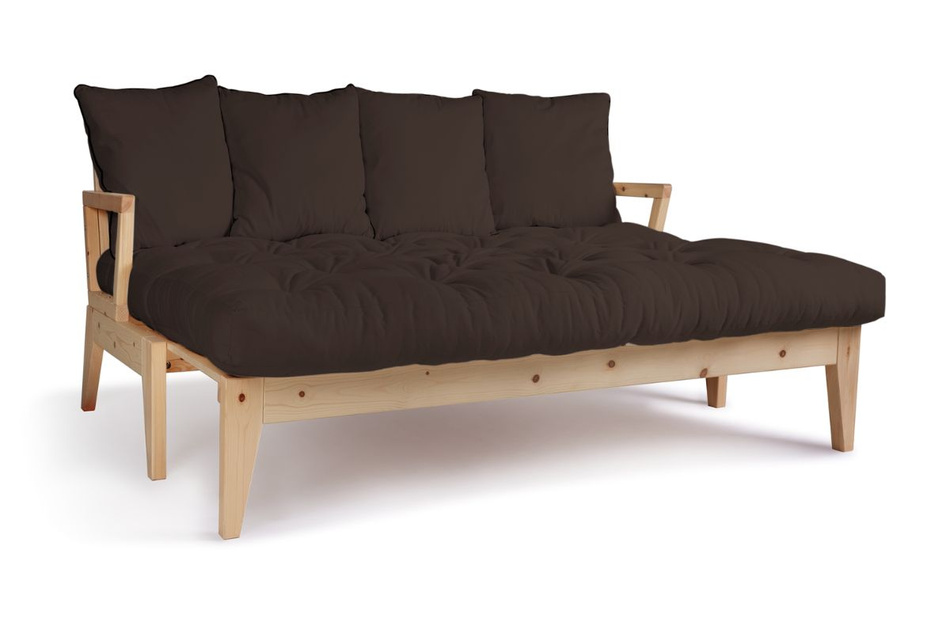 Canapé lit 200 cm - Sakura - Pascall Futon Marron