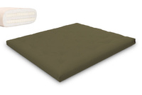 Matelas 180x200 naturel avec latex - Futon Slim Duo Latex - Pascall Kaki