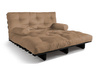 Canapé lit 140x200 - Slim Comfort Black - Pascall Futon Beige