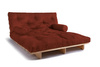 Canapé lit 160x200 - Slim Basic Classic - Pascall Futon Brique
