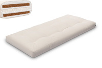Matelas 90x200 naturel avec latex et 2x coco- Futon Comfort Relax Hard - Pascall Ecru