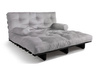 Canapé lit 140x200 - Slim Comfort Black - Pascall Futon Gris Clair