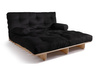 Canapé lit 140x200 - Slim Exclusive Classic - Pascall Futon Noir
