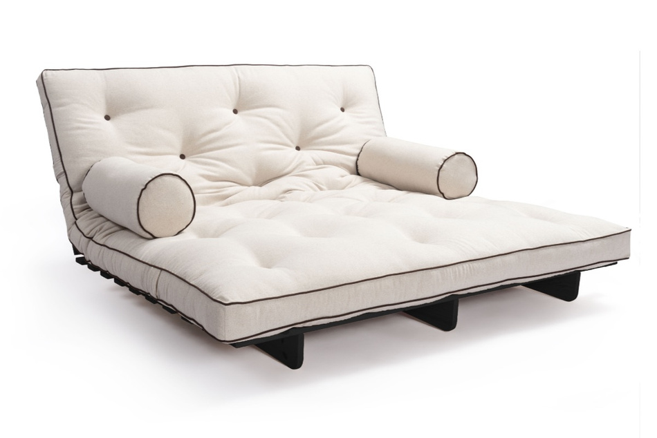 Canapé lit 160x200 - Slim Exclusive Kedro Black - Pascall Futon Lin