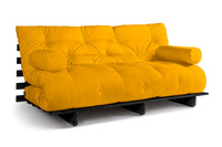 Canapé lit 180x200 - Slim Comfort Black - Pascall Futon Jaune