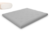 Matelas 180x200 naturel - Futon Slim Natural - Pascall Gris Clair