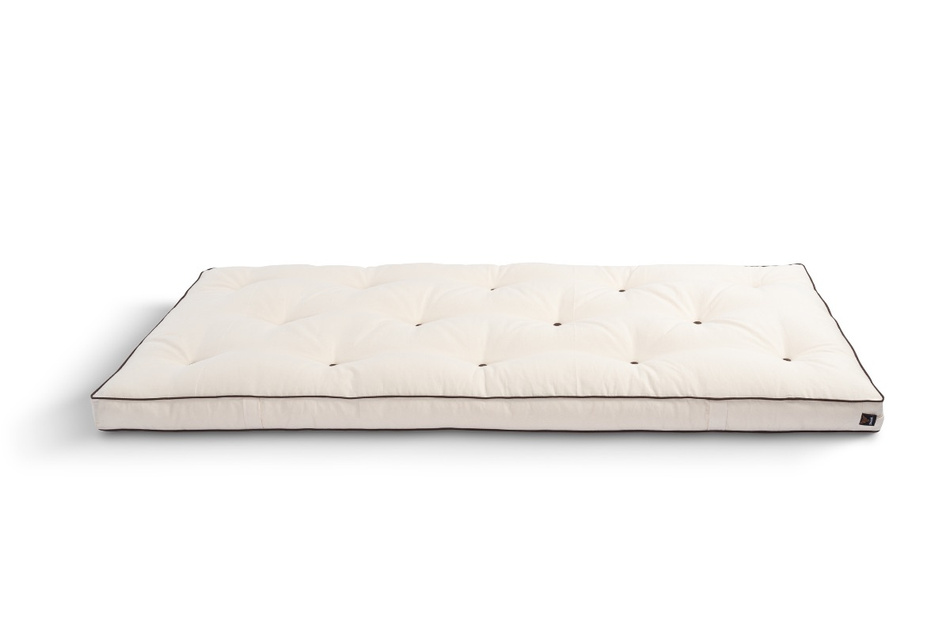 Matelas Futon 90x200 naturel avec latex - Slim Duo Latex Kedro - Pascall Ecru