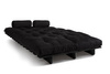 Canapé lit 140x200 - Slim Comfort Black - Pascall Futon Noir