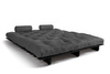 Canapé lit 180x200 - Slim Exclusive Black - Pascall Futon Gris
