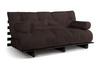 Canapé lit 180x200 - Slim Basic Black - Pascall Futon Marron
