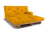 Canapé lit 160x200 - Slim Exclusive Classic - Pascall Futon Jaune