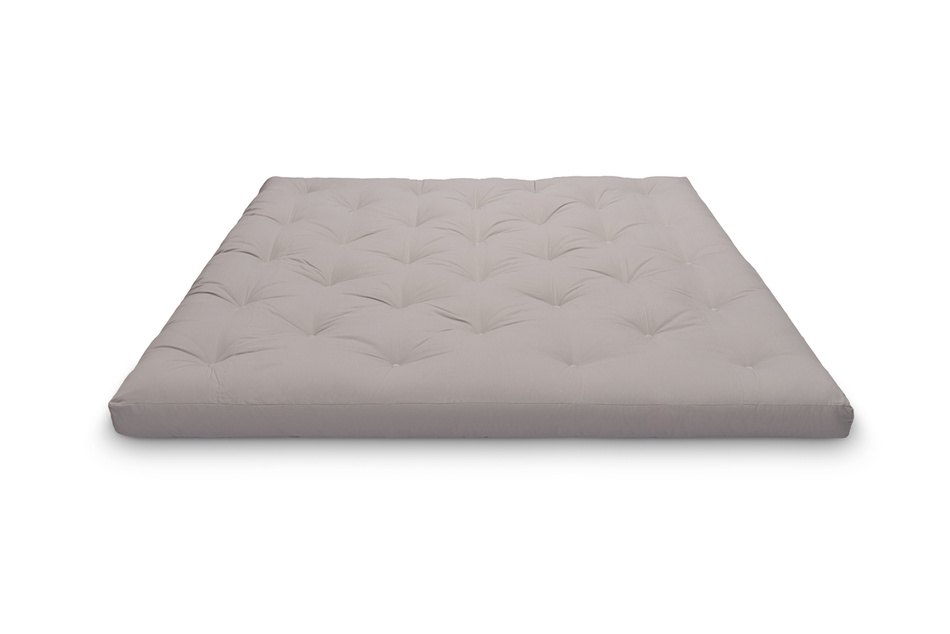 Matelas 200x200 naturel avec latex - Futon Slim Latex - Pascall Gris