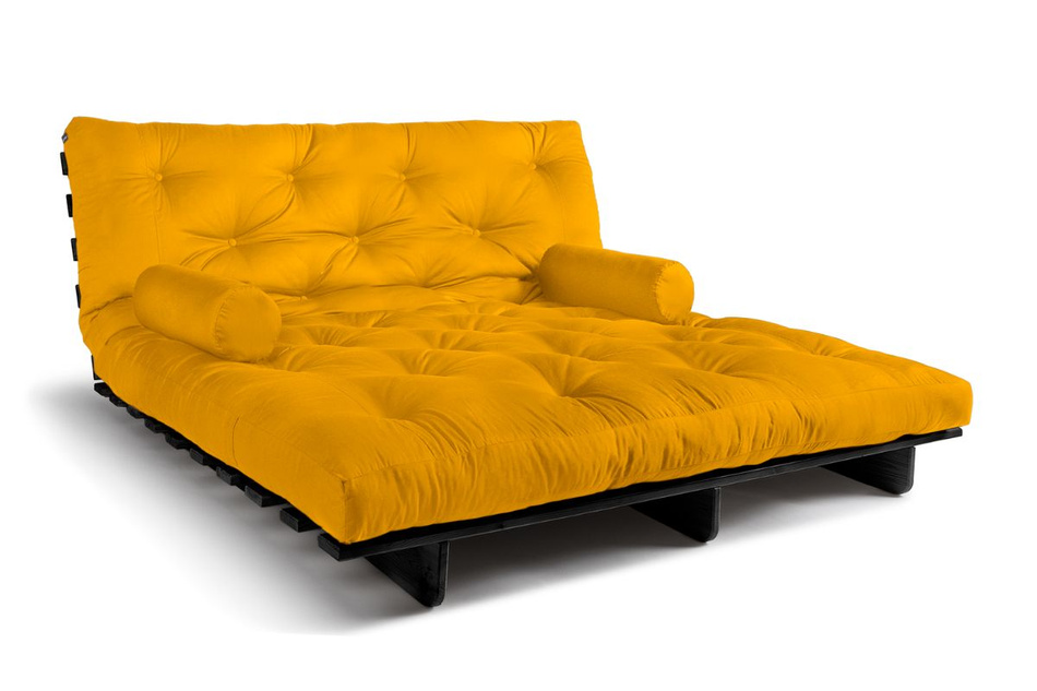 Canapé lit 180x200 - Slim Exclusive Black - Pascall Futon Jaune