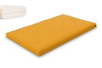 Matelas 120x200 naturel avec latex - Futon Slim Duo Latex - Pascall Jaune