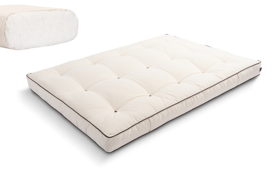 Matelas 120x200 naturel - Futon Medium Natural Kedro - Pascall Ecru