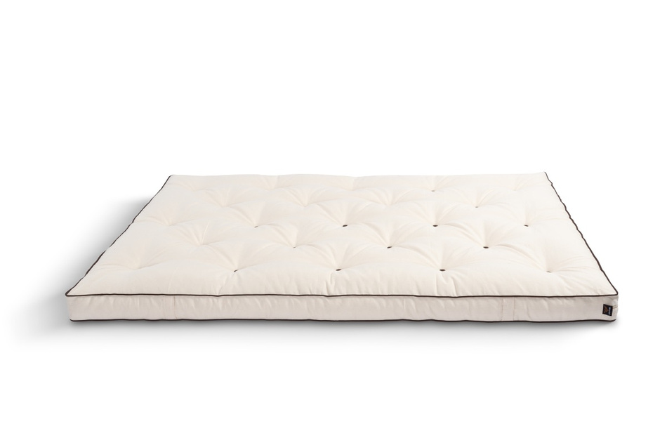 Matelas Futon 120x200 naturel avec latex - Slim Duo Latex Kedro - Pascall Ecru