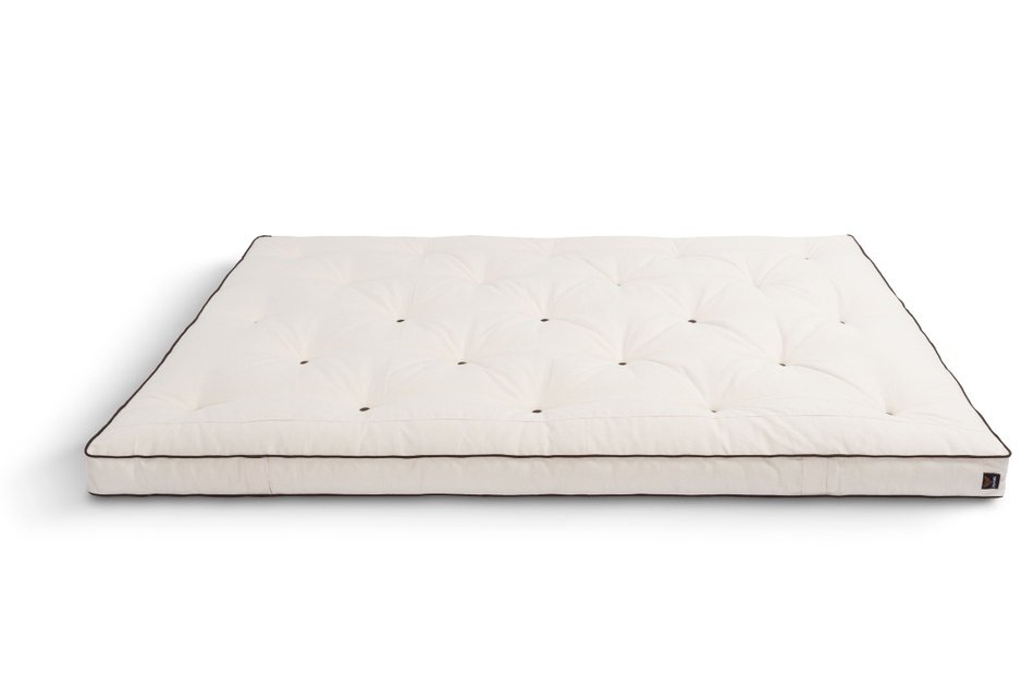 Matelas 200x200 naturel avec latex - Futon Slim Latex Kedro - Pascall Ecru