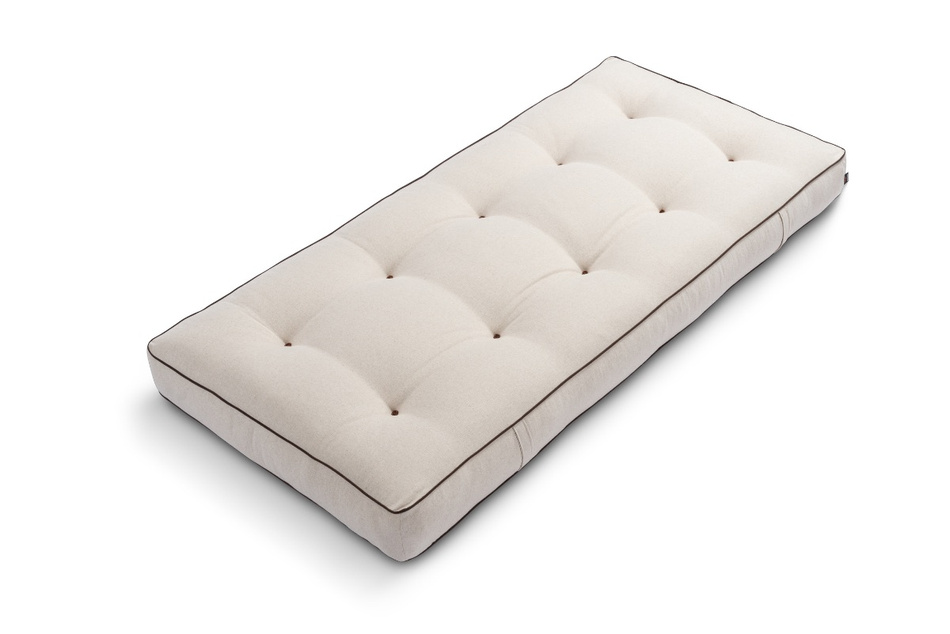 Matelas 90x200 naturel avec de la laine, coco et 2x latex - Futon Comfort Wool Kedro - Pascall Lin