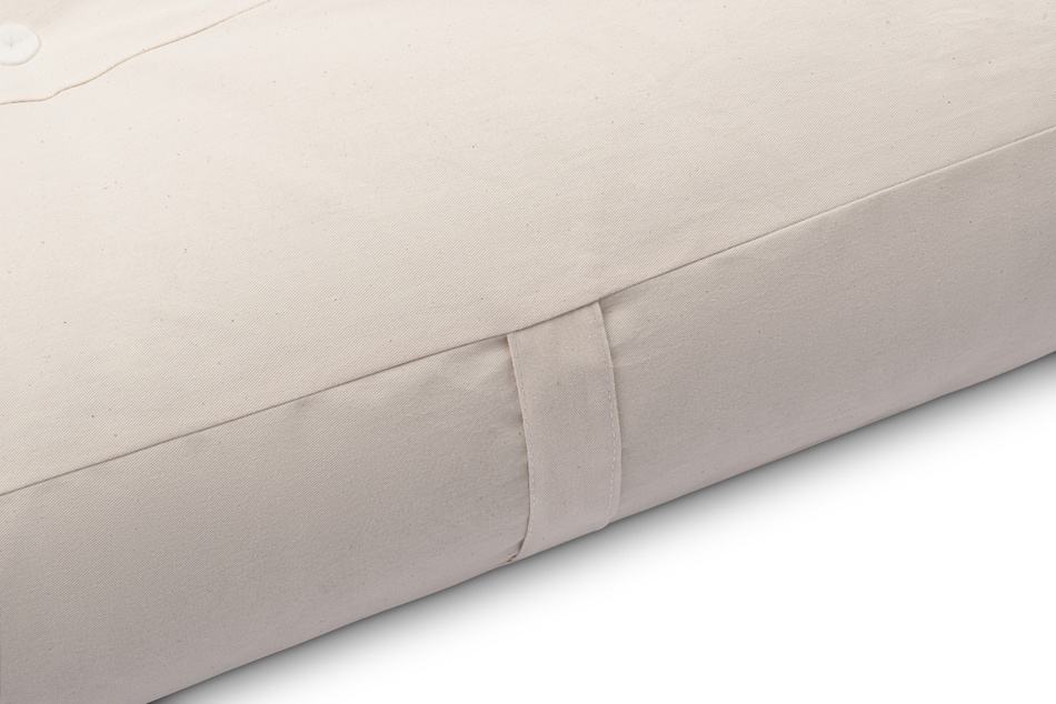 Matelas 140x200 naturel avec de la laine, coco et 2x latex - Futon Comfort Wool - Pascall Ecru