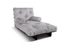 Canapé lit 90x200 - Slim Exclusive Black - Pascall Futon Gris Clair