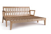Canapé lit 200 cm - Sakura - Pascall Futon Ecru